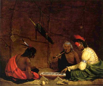 Winnebago Indians playing Checkers, 1842 by Charles Deas